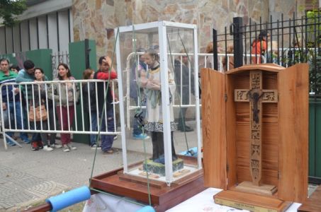 La Cruz de Matará llegó hoy a Claypole